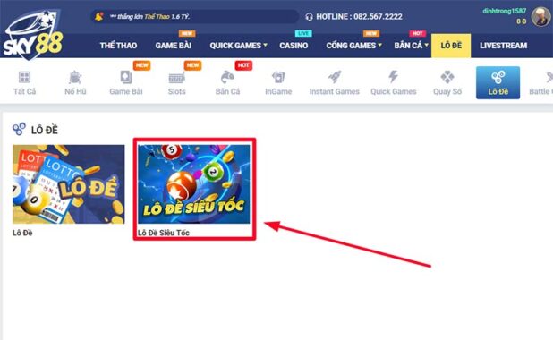 Vào sảnh xổ số siêu tốc